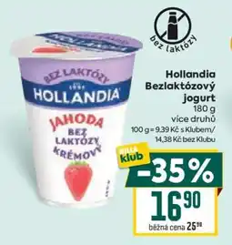 Billa Hollandia Bezlaktózový jogurt nabídka