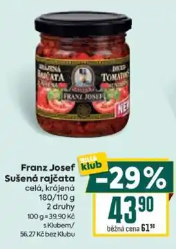 Billa Franz Josef Sušená rajčata nabídka