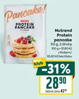 Billa Nutrend Protein pancake nabídka