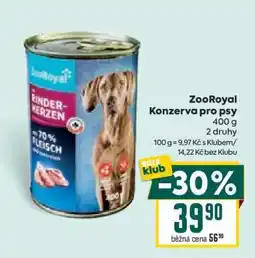 Billa ZooRoyal Konzerva pro psy nabídka