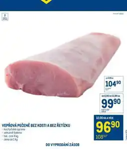 Makro Vepřová pečeně bez kosti a bez řetízku nabídka