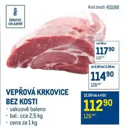 Makro Vepřová krkovice bez kosti nabídka