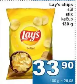 Jip Lay’s chips nabídka