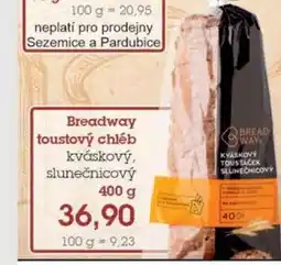 Jip Breadway toustový chléb nabídka