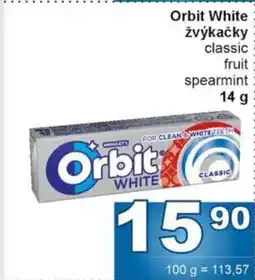 Jip Orbit white žvýkačky nabídka
