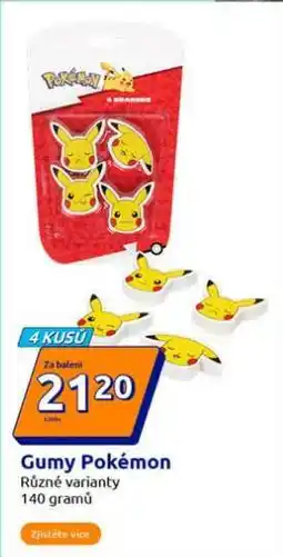Action Gumy Pokémon nabídka