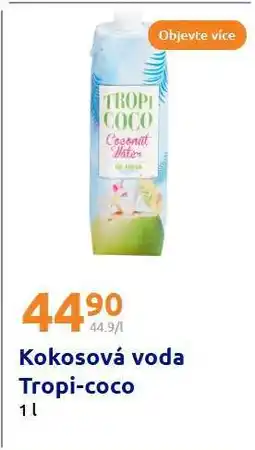 Action Kokosová voda Tropi-coco nabídka