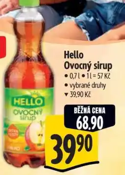 Albert Hello Ovocný sirup nabídka
