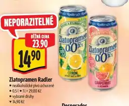 Albert Zlatopramen Radler nabídka