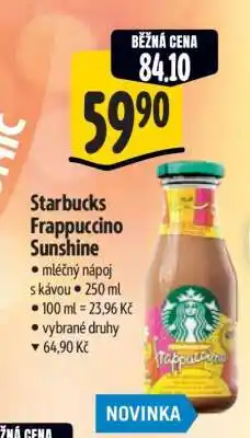 Albert Starbucks Frappuccino Sunshine nabídka