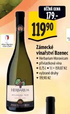 Albert Zámecké vinařství Bzenec nabídka