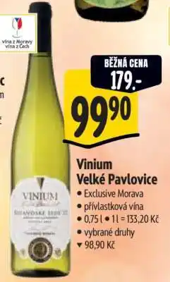 Albert Vinium Velké Pavlovice nabídka
