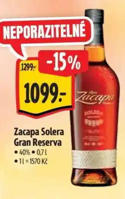 Albert Zacapa Solera Gran Reserva nabídka