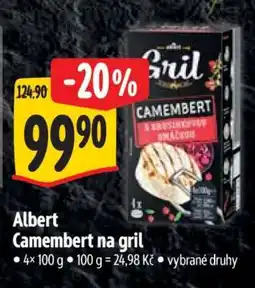 Albert Albert Camembert na gril nabídka