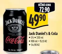 Albert JACK DANIEL'S & COLA nabídka