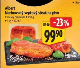 Albert Albert Marinovaný vepřový steak na pivu nabídka