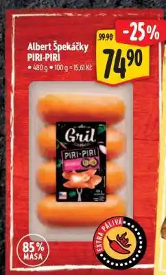 Albert Albert špekáčky PIRI PIRI nabídka