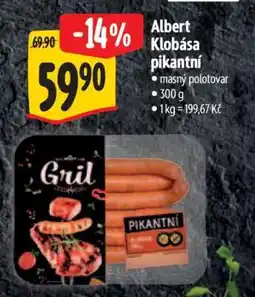 Albert Albert Klobása pikantní nabídka