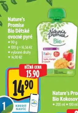 Albert Nature’s Promise Bio Dětské ovocné pyré nabídka