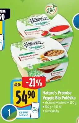 Albert Nature's Promise Veggie Bio Polévka nabídka