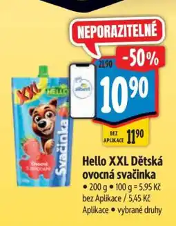 Albert Hello XXL Dětská ovocná svačinka nabídka