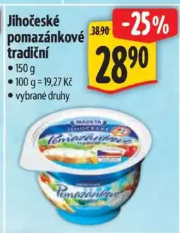 Albert Jihočeské Pomazánkové tradiční nabídka