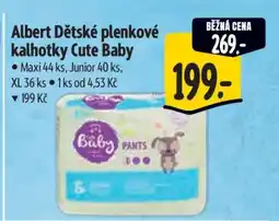 Albert Albert Dětské plenkové kalhotky Cute Baby nabídka