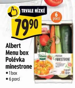 Albert Albert Menu box Polévka minestrone nabídka