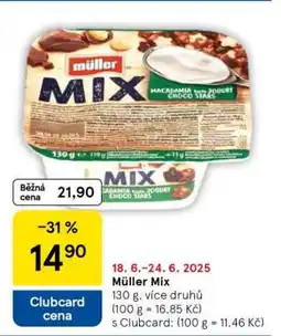 Tesco Müller Mix nabídka