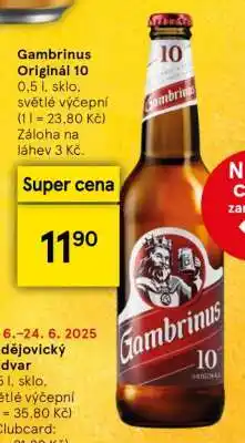 Tesco Gambrinus Originál 10 nabídka