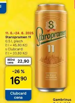 Tesco Staropramen 11 nabídka