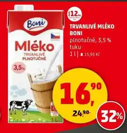 Penny Market TRVANLIVÉ MLÉKO BONI nabídka