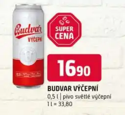 Terno Budvar výčepní nabídka
