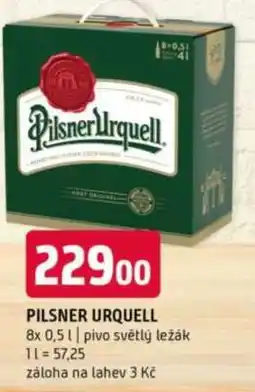 Terno Pilsner Urquell nabídka