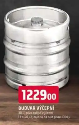 Terno Budvar výčepní nabídka
