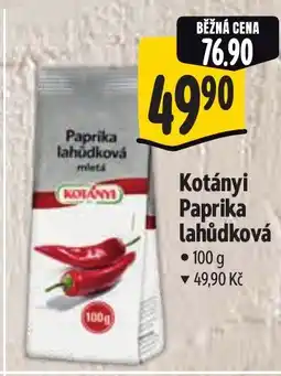Albert Kotányi Paprika lahůdková nabídka
