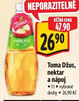 Albert TOMA Džus, nektar a nápoj nabídka