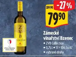 Albert Zámecké vinařství Bzenec nabídka