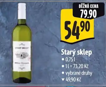 Albert Starý sklep nabídka