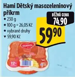Albert Hami Dětský masozeleninový příkrm nabídka