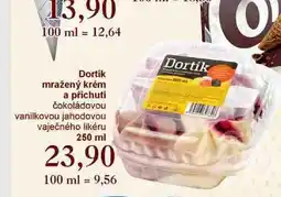 Jip Dortik mražený krém a příchutí čokoládovou vanilkovou jahodovou vaječného likéru 250 ml nabídka