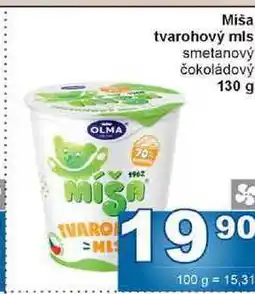 Jip Miša tvarohový mls smetanový čokoládový 130 g nabídka