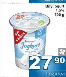 Jip Bilý jogurt 1,5% 500 g nabídka