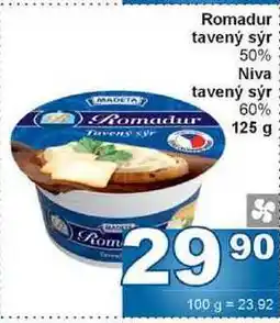 Jip Romadur tavený sýr 50% 125g nabídka