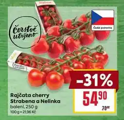 Billa Rajčata cherry Strabena a Nelinka balení, 250 g nabídka