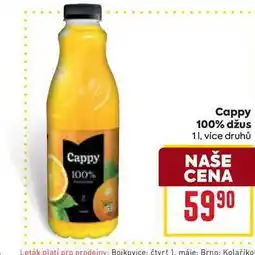 Billa Cappy 100% džus 1l nabídka