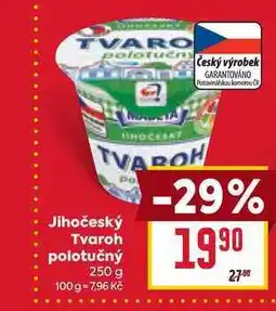 Billa Jihočeský Tvaroh polotučný 250 g nabídka