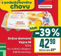 Billa Srdce domova Vejce M 10 ks nabídka