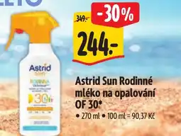 Albert Astrid Sun Rodinné mléko na opalování OF 30 nabídka