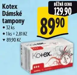KOTEX Dámské tampony